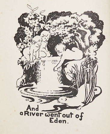 Grahame, Kenneth - The Wind in the Willows ... First Edition. frontispiece (by Graham Robertson) and tissue guard, half title; original gilt ruled and pictorial cloth, gilt top with other edges rough trimmed. Methuen and